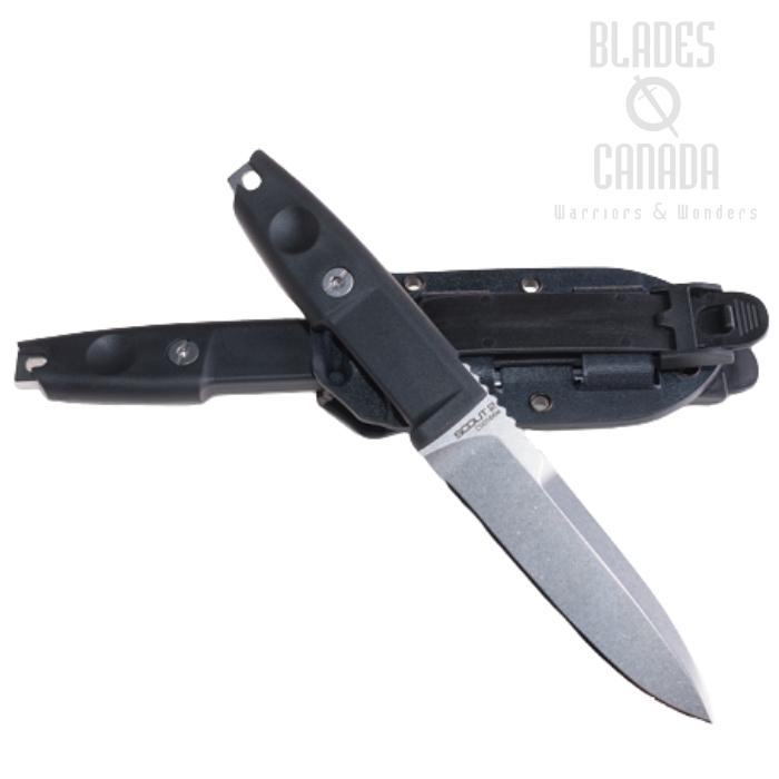 Extrema Ratio SCOUT 2 Backup Fixed Blade Knife, N690 Stonewash, Kydex Sheath